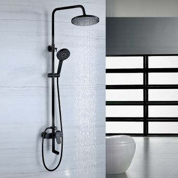 Верхний душ Bond Circle B01-9988 Черный матовый — фото 5, Верхние души