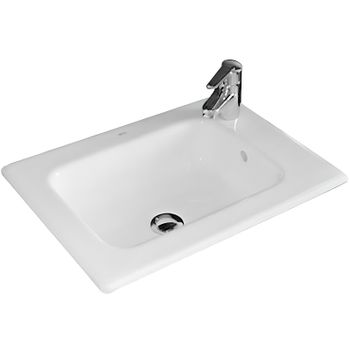 Раковина Roca Debba Unik 50 32799J00Y Белая — фото 1, Раковины встраиваемые сверху