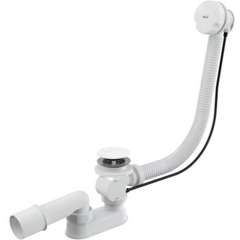 Слив-перелив Alcaplast A51BM-120 полуавтомат Белый — фото 1, Сливы-переливы