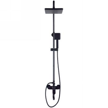 Душевая система Bond B01-9488 Черная матовая — фото 10, Душевые стойки