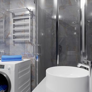 Электрический полотенцесушитель Altasan ПарусПроф 80х50 ПарусПроф8050ПБМ с полкой Белый матовый — фото 4, Электрические полотенцесушители