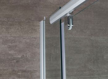 Душевой уголок Erlit Comfort 100х100 ER10110V-C1 профиль Хром стекло прозрачное — фото 4, Душевые уголки трапеция