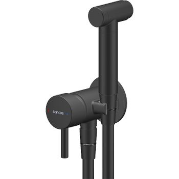 Гигиенический душ со смесителем Sancos Atom SC2001MB Черный матовый — фото 1, Гигиенические души