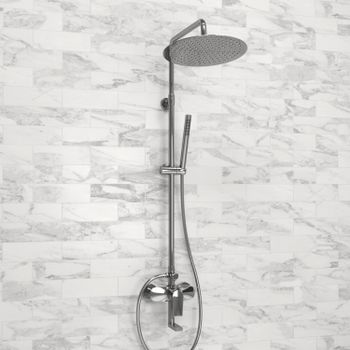 A166.116.137.010.CH Душевой комплект со смесителем — фото 1, Душевые стойки