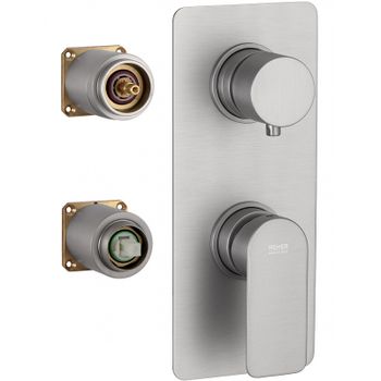 Смеситель для душа Remer Energy I92KBNPO Никель брашированный матовый — фото 1, Смеситель для душа