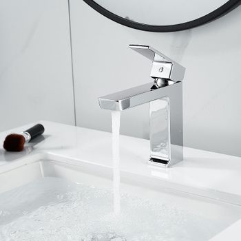 Смеситель для раковины Rose R18 R1801-1 Хром — фото 5, Смесители для раковины