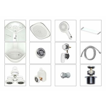 Душевая кабина Melodia della vita Classica 100x100 MB01002 без гидромассажа — фото 3, Душевые кабины