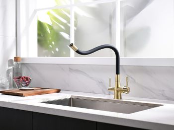 Смеситель для кухни Lemark Comfort LM3075B Бронза Черный — фото 6, Смесители для кухни