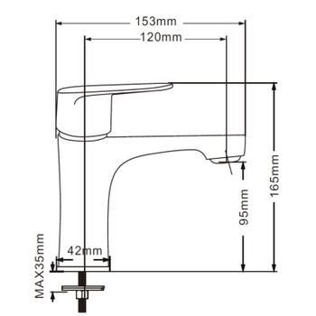 Смеситель "Colombo" д/рак, арт. COL 26, ESKO — фото 2, Смесители для раковины