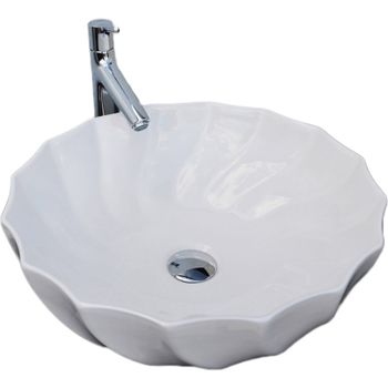 Раковина-чаша CeramaLux 46 9073 Белая — фото 1, Раковины накладные