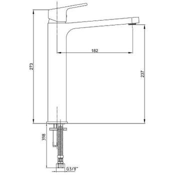 Смеситель для раковины E.C.A. Tiera 104888002EX Белый Хром — фото 2, Смесители для раковины