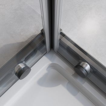 Душевой уголок CEZARES RELAX-304-A-2-100-C-GM — фото 3, Квадратные душевые уголки