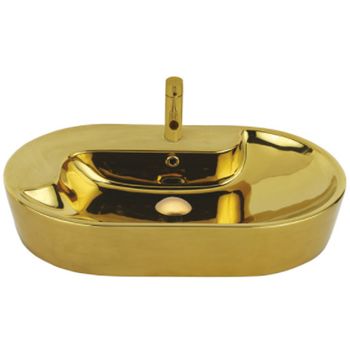 Раковина Creavit Topic 70 TP172-00CB00E-AK00 Золото — фото 1, Раковины накладные