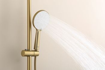 Душевая система Raglo R20.24.03 Золото матовое — фото 12, Душевые стойки