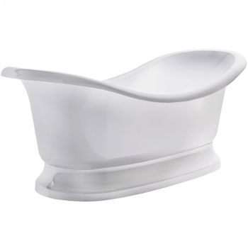 Ванна из искусственного камня Astra Form Мальборо 190х86 01010031 без гидромассажа — фото 1, Ванны из искусственного камня