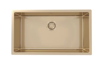 Мойка для кухни QUADRIX MONARCH 60 BRONZE 740x400x200 в компл. с выпуском без сифона, — фото 1, Кухонные мойки