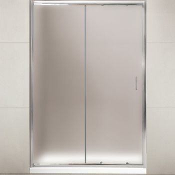 Душевая дверь BelBagno Uno 145 UNO-BF-1-145-P-Cr профиль Хром стекло рифленое — фото 1, Раздвижные душевые двери