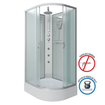 Душевая кабина Niagara Classic NG-33194-14LBKTG (110х90х210) средний поддон(26см),стекло матовое,4 м — фото 3, Душевые кабины