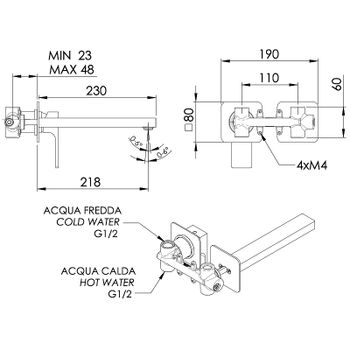 Смеситель для раковины Remer Absolute AU15PLBO Белый матовый — фото 2, Смесители для раковины
