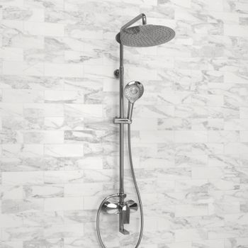 A166.116.101.010.CH Душевой комплект со смесителем — фото 1, Душевые стойки