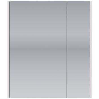 Шкаф зеркальный PRIME, 60 см, 2 дверцы, 2 стеклянные полки, белый — фото 4, Зеркальные шкафы в ванную