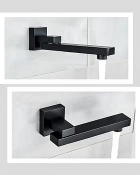 Душевая система ALMAes Tiber TVZ-8805 с термостатом Черная матовая — фото 5, Встраиваемые душевые комплекты