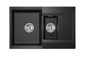 Granula-ES-7808, ТУРМАЛИН, кухонная мойка, кварц, ESTETICA — фото 2, Кухонные мойки