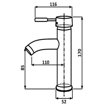 Смеситель для раковины ALMAes Sona TVZ-0907 Хром — фото 3, Смесители для раковины