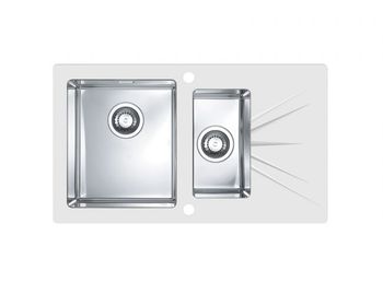 Мойка для кухни KARAT 10 черный 860X5001X правая в комплекте с сифоном 1127251 — фото 1, Кухонные мойки