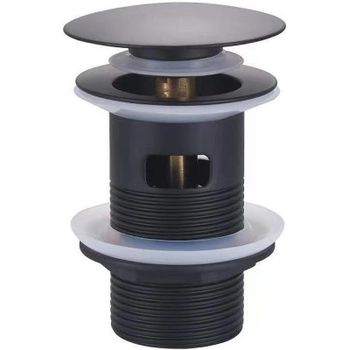 Донный клапан Bond BV0288 click-clack Черный матовый — фото 1, Донные клапаны