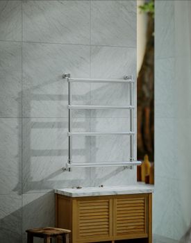 Электрический полотенцесушитель Margaroli Sole 542-4 BOX 5424704CRNB Хром — фото 9, Электрические полотенцесушители