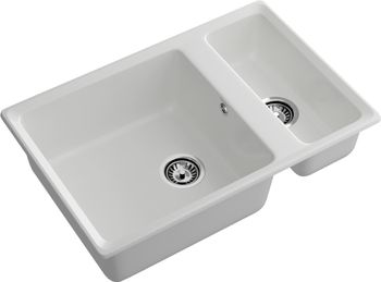 GRANFEST Мойка LEVEL 760K 1,5-чаши 760*500 иней арт.GF- — фото 1, Кухонные мойки