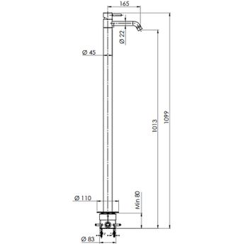 Смеситель для раковины Remer X-Style Inox SSX18 Нержавеющая сталь — фото 2, Смесители для раковины