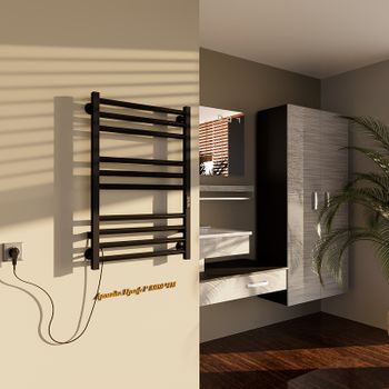 Электрический полотенцесушитель Altasan АрмадаПроф 80х50 АрмадаПрофР8050ЧМ Черный муар — фото 6, Электрические полотенцесушители