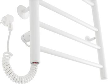 Электрический полотенцесушитель Domoterm Аврора DMT 109-5 50x71 EK L Белый матовый — фото 3, Электрические полотенцесушители
