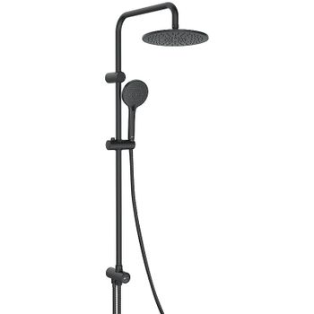 Душевая система Lemark LM8809BL Черная матовая — фото 1, Душевые стойки