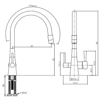 Смеситель для кухни Lemark Comfort LM3075C-White Хром Белый — фото 2, Смесители для кухни