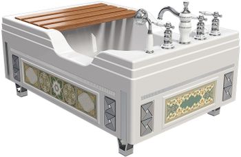 Акриловая ванна Radomir Тахарат 120х80 1-01-0-0-1-166 Белая — фото 9, Акриловые ванны