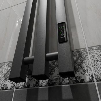 Электрический полотенцесушитель Маргроид Inaro3v профильный 1200x150 Inaro3v-12012-1081-7024 Графито — фото 5, Электрические полотенцесушители