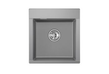 Granula-ES-4701, АЛЮМИНИУМ, кухонная мойка, кварц, ESTETICA — фото 2, Кухонные мойки