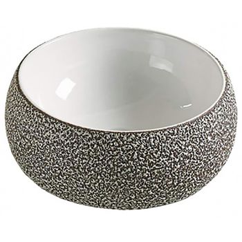 Раковина CeramaLux 40 78217 Серебряная — фото 1, Раковины накладные