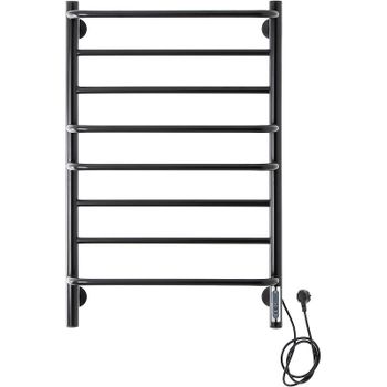 Электрический полотенцесушитель Domoterm Орфей DMT Орфей П8 500x800 EK R Черный матовый — фото 1, Электрические полотенцесушители