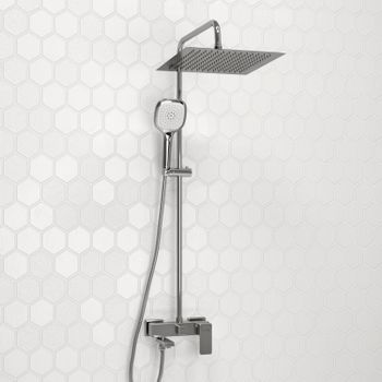 A177.118.065.010.CH Душевой комплект со смесителем — фото 1, Душевые стойки