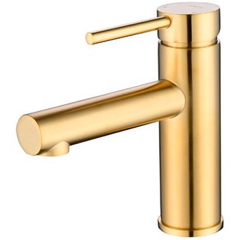 Смеситель для раковины Caprigo Don 53-020-BRG Золото матовое — фото 1, Смесители для раковины