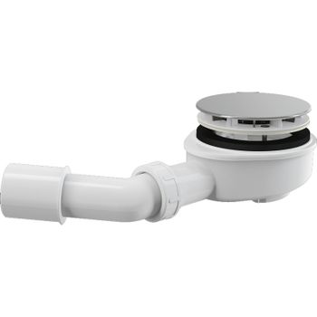 Сифон для душевого поддона Alcaplast A492CR Хром — фото 1, Сифоны для поддонов