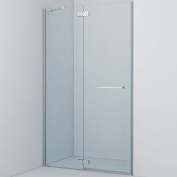 Душевая дверь Iddis Slide 121 SLI6CH2i69 профиль Хром стекло прозрачное — фото 1, Распашные душевые двери