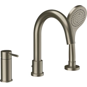 Смеситель на борт ванны Gessi Emporio Via tortona 18637#149 Никель брашированный — фото 1, Смесители на борт ванны