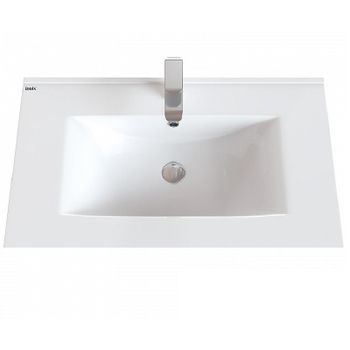 Раковина Iddis 80 0138000i28 Белая — фото 1, Раковины встраиваемые сверху