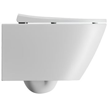 Унитаз GSI Modo 981609 подвесной Белый матовый без сиденья — фото 6, Подвесные унитазы