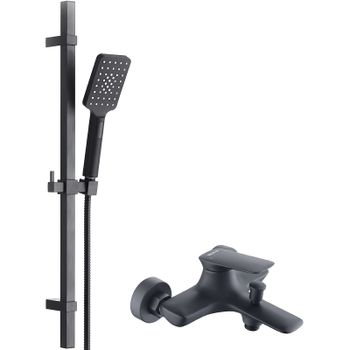 Смеситель для ванны Bond Cube B03-5288 Черный матовый — фото 1, Смеситель для ванны